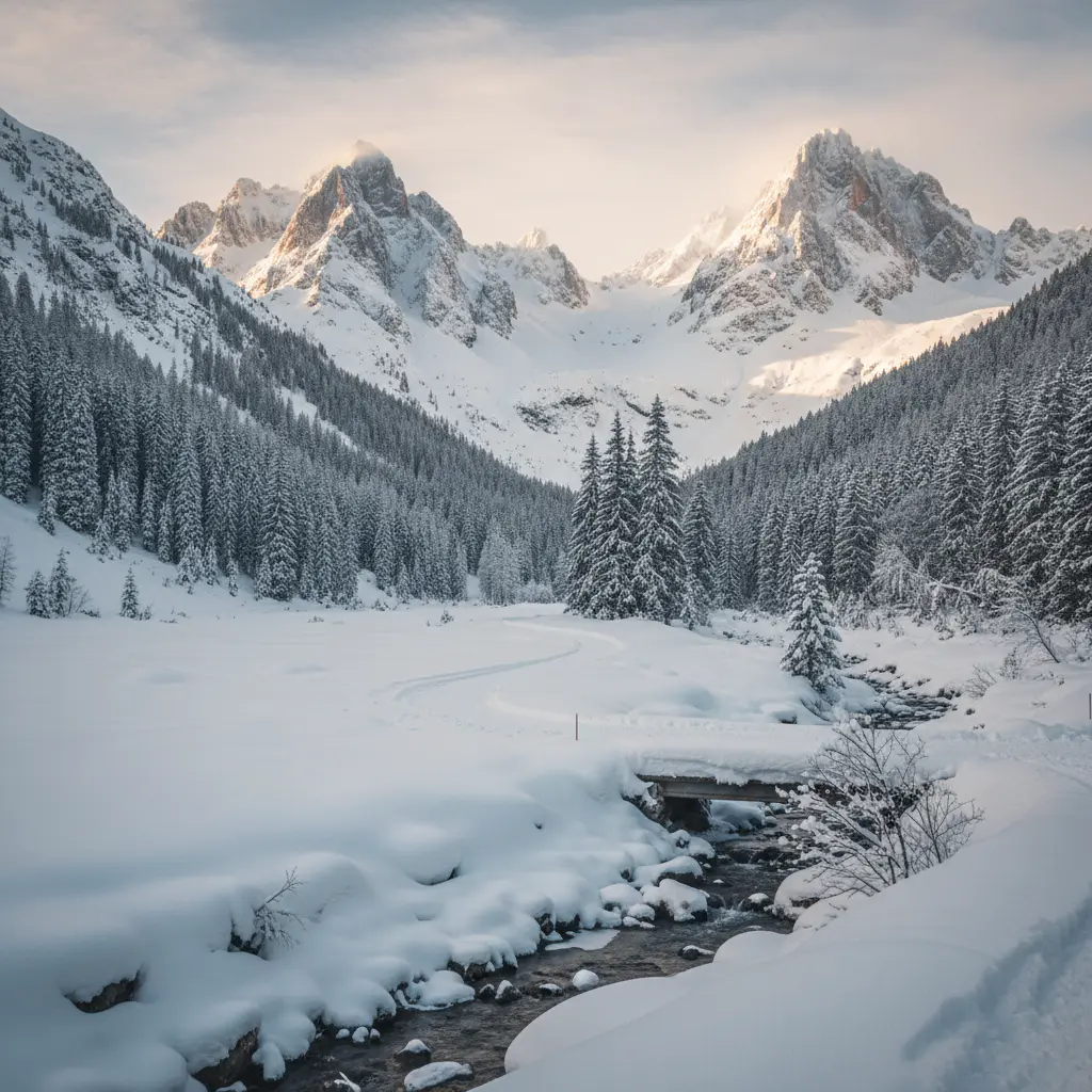 Schnee Landschaft