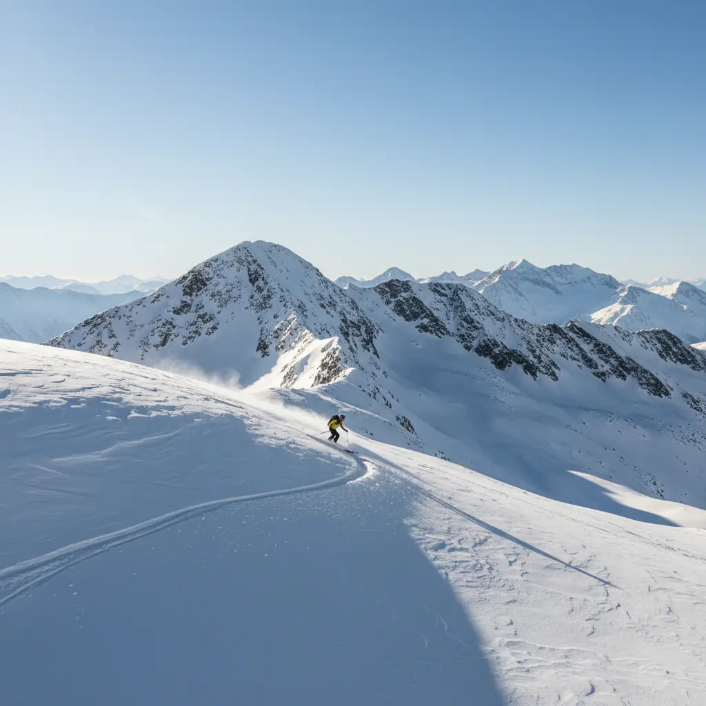 Verschneite Berge