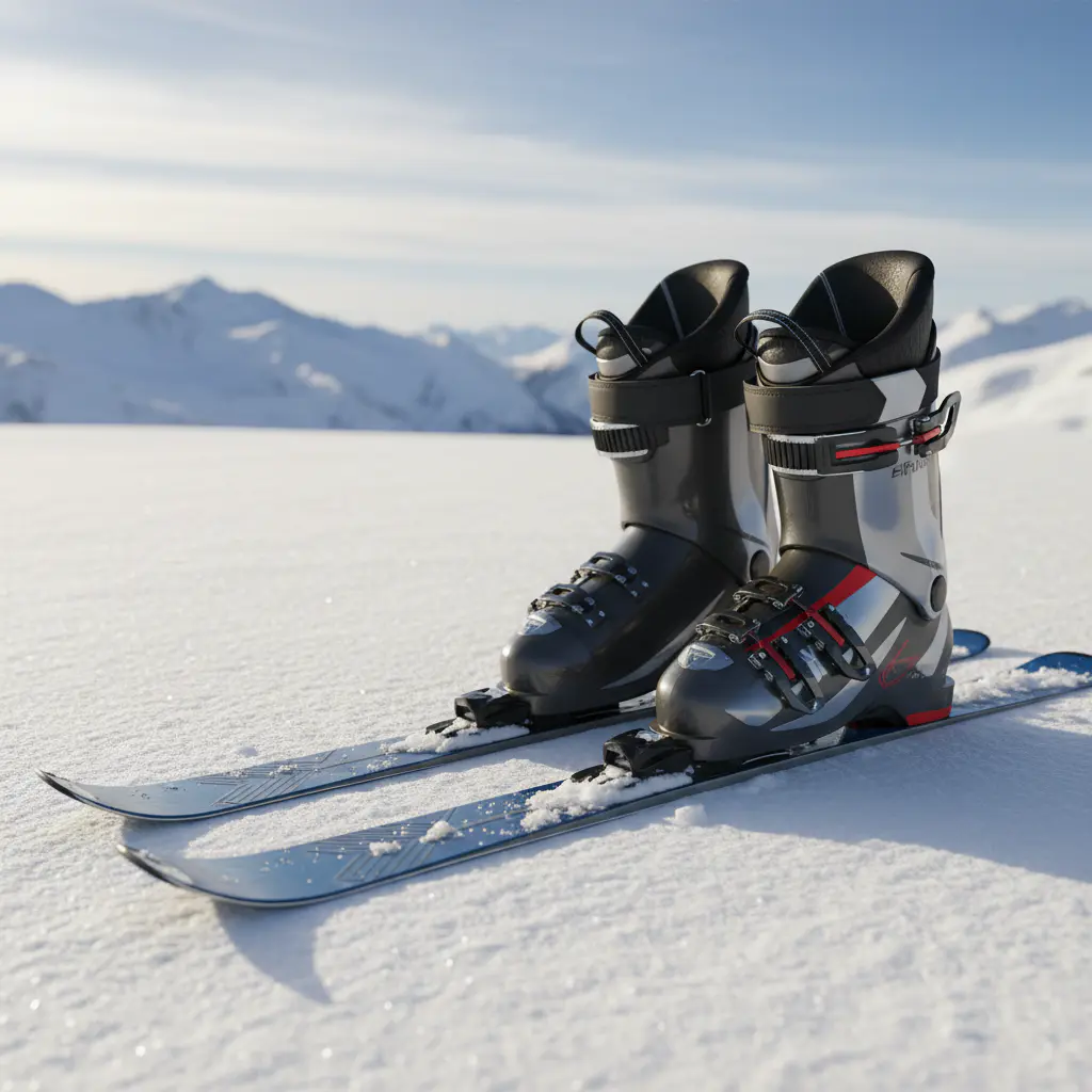 Hintergrund Ski Ausrüstung